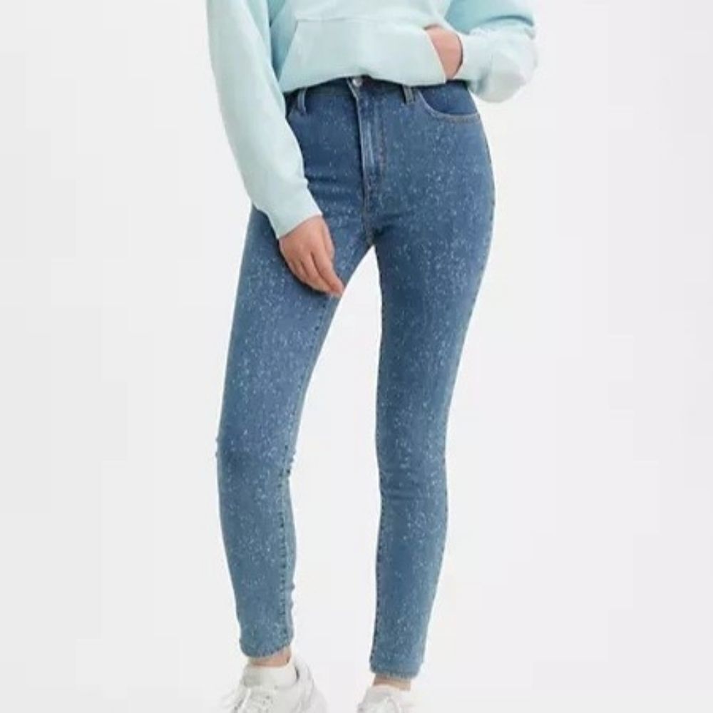 Levi's 721 High Rise Skinny Womens Blue Jeans